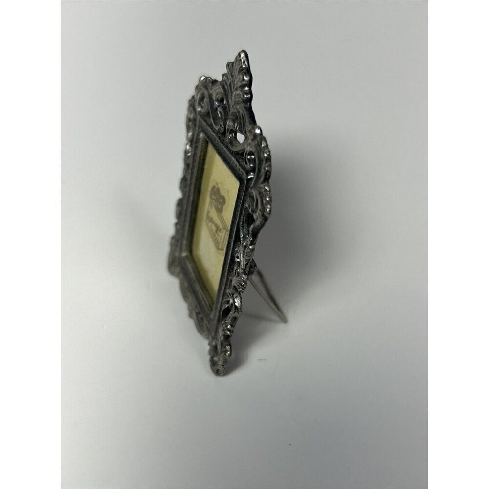 Miniature Mini Silver Tone Picture Frame From Gift craft - Picture 5 of 6